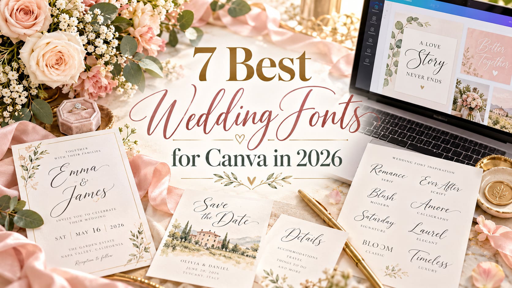 7 Best Wedding Fonts for Canva in 2026 – Wedding typography guide