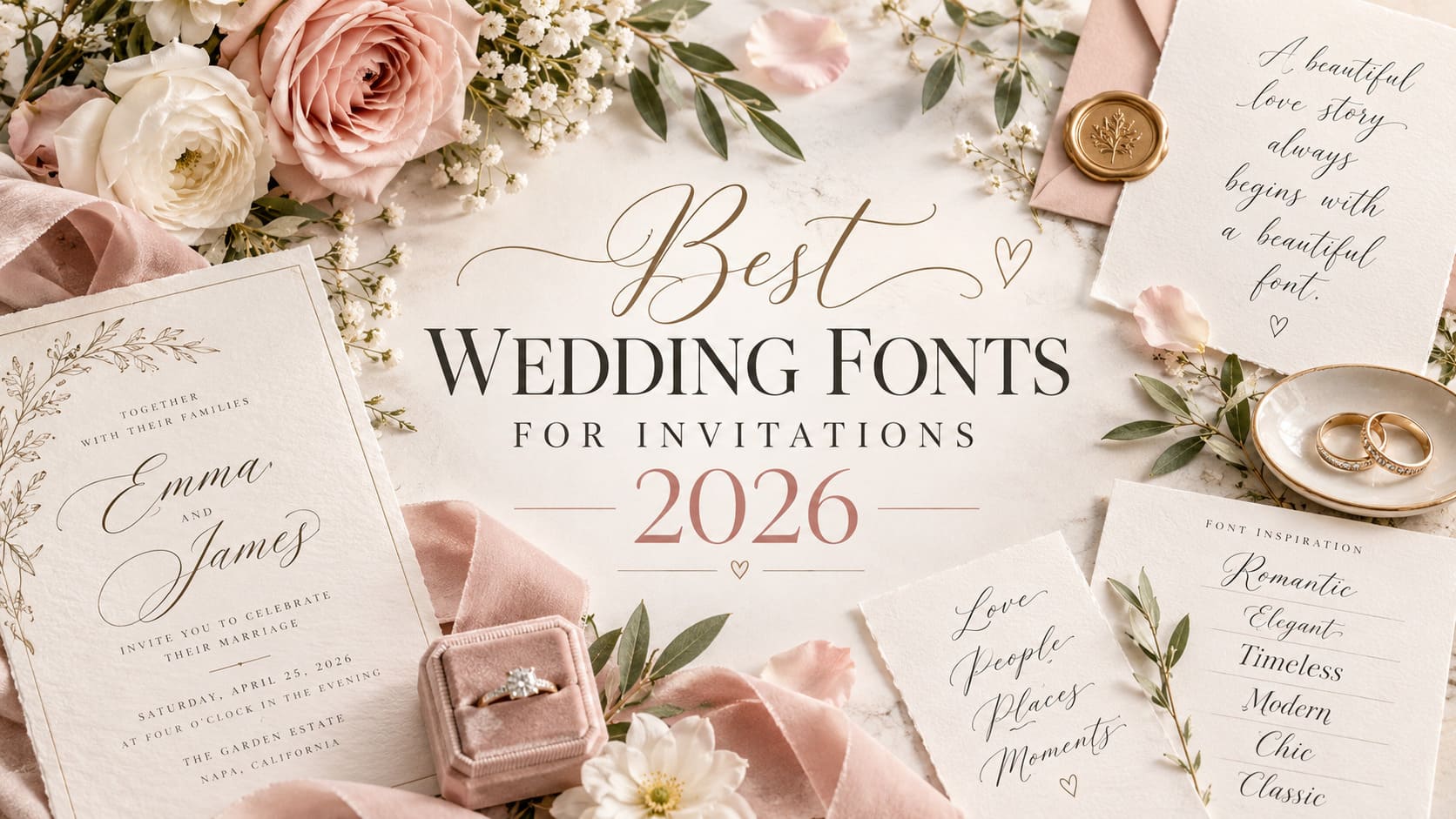 10 Best Wedding Fonts for Invitations in 2026